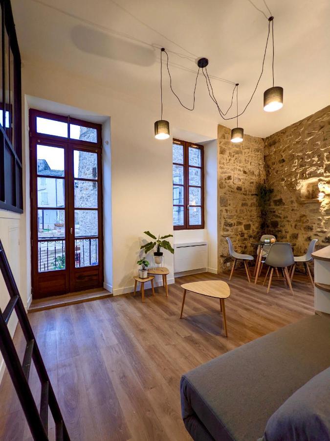 Joli Appartement De Charme Renove En Centre Ville Aubenas Eksteriør billede